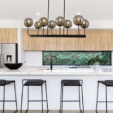 Clarie 8 Light Glass Pendant